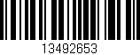 Código de barras (EAN, GTIN, SKU, ISBN): '13492653'