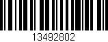 Código de barras (EAN, GTIN, SKU, ISBN): '13492802'
