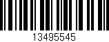 Código de barras (EAN, GTIN, SKU, ISBN): '13495545'