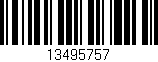 Código de barras (EAN, GTIN, SKU, ISBN): '13495757'