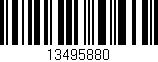Código de barras (EAN, GTIN, SKU, ISBN): '13495880'