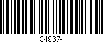 Código de barras (EAN, GTIN, SKU, ISBN): '134967-1'