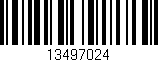 Código de barras (EAN, GTIN, SKU, ISBN): '13497024'