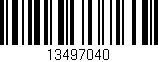 Código de barras (EAN, GTIN, SKU, ISBN): '13497040'
