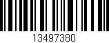 Código de barras (EAN, GTIN, SKU, ISBN): '13497380'