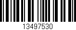 Código de barras (EAN, GTIN, SKU, ISBN): '13497530'