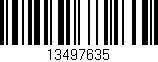 Código de barras (EAN, GTIN, SKU, ISBN): '13497635'