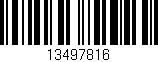 Código de barras (EAN, GTIN, SKU, ISBN): '13497816'