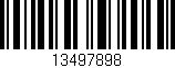 Código de barras (EAN, GTIN, SKU, ISBN): '13497898'