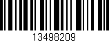 Código de barras (EAN, GTIN, SKU, ISBN): '13498209'