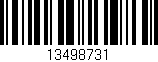 Código de barras (EAN, GTIN, SKU, ISBN): '13498731'