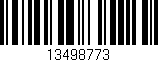 Código de barras (EAN, GTIN, SKU, ISBN): '13498773'