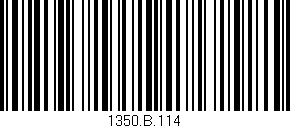 Código de barras (EAN, GTIN, SKU, ISBN): '1350.B.114'