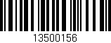 Código de barras (EAN, GTIN, SKU, ISBN): '13500156'