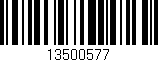 Código de barras (EAN, GTIN, SKU, ISBN): '13500577'