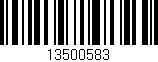 Código de barras (EAN, GTIN, SKU, ISBN): '13500583'