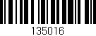 Código de barras (EAN, GTIN, SKU, ISBN): '135016'