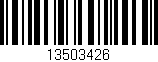 Código de barras (EAN, GTIN, SKU, ISBN): '13503426'
