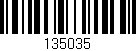 Código de barras (EAN, GTIN, SKU, ISBN): '135035'