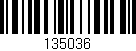 Código de barras (EAN, GTIN, SKU, ISBN): '135036'