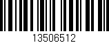 Código de barras (EAN, GTIN, SKU, ISBN): '13506512'