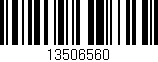 Código de barras (EAN, GTIN, SKU, ISBN): '13506560'