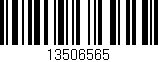 Código de barras (EAN, GTIN, SKU, ISBN): '13506565'