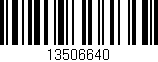 Código de barras (EAN, GTIN, SKU, ISBN): '13506640'