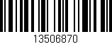 Código de barras (EAN, GTIN, SKU, ISBN): '13506870'