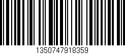 Código de barras (EAN, GTIN, SKU, ISBN): '1350747918359'