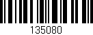 Código de barras (EAN, GTIN, SKU, ISBN): '135080'