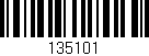 Código de barras (EAN, GTIN, SKU, ISBN): '135101'