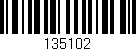 Código de barras (EAN, GTIN, SKU, ISBN): '135102'