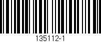 Código de barras (EAN, GTIN, SKU, ISBN): '135112-1'