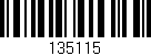 Código de barras (EAN, GTIN, SKU, ISBN): '135115'