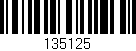 Código de barras (EAN, GTIN, SKU, ISBN): '135125'