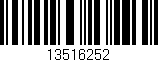 Código de barras (EAN, GTIN, SKU, ISBN): '13516252'