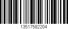 Código de barras (EAN, GTIN, SKU, ISBN): '13517582204'