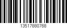 Código de barras (EAN, GTIN, SKU, ISBN): '13517880768'