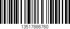 Código de barras (EAN, GTIN, SKU, ISBN): '13517886760'
