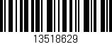 Código de barras (EAN, GTIN, SKU, ISBN): '13518629'