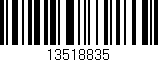 Código de barras (EAN, GTIN, SKU, ISBN): '13518835'