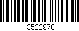 Código de barras (EAN, GTIN, SKU, ISBN): '13522978'