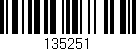 Código de barras (EAN, GTIN, SKU, ISBN): '135251'