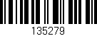 Código de barras (EAN, GTIN, SKU, ISBN): '135279'