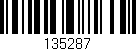 Código de barras (EAN, GTIN, SKU, ISBN): '135287'