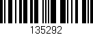 Código de barras (EAN, GTIN, SKU, ISBN): '135292'