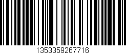 Código de barras (EAN, GTIN, SKU, ISBN): '1353359267716'