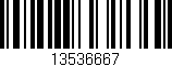 Código de barras (EAN, GTIN, SKU, ISBN): '13536667'
