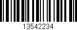 Código de barras (EAN, GTIN, SKU, ISBN): '13542234'